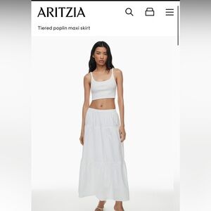 Aritzia Sunday Best Martine Poplin Skirt